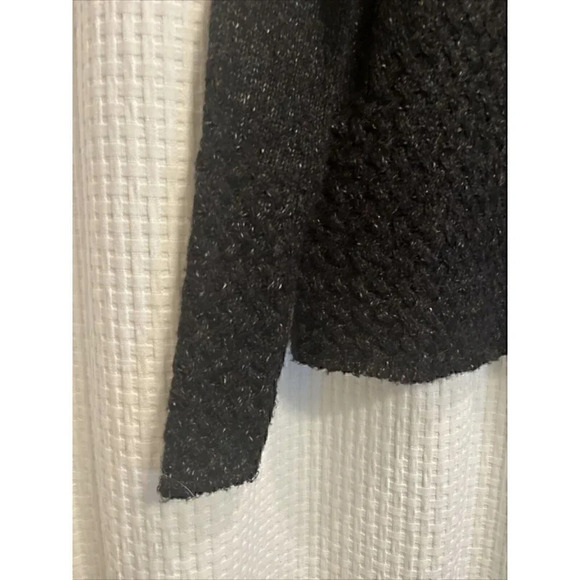 Royal Robins Woman’s Small Wool Blend Black Heather 1/4 Zip Pullover Sweater K5 - Picture 3 of 10